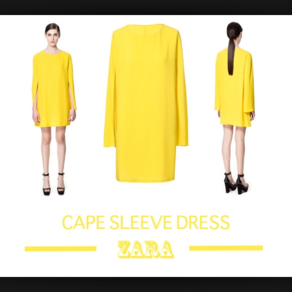 COPY - NWOT ZARA dress SMALL yellow